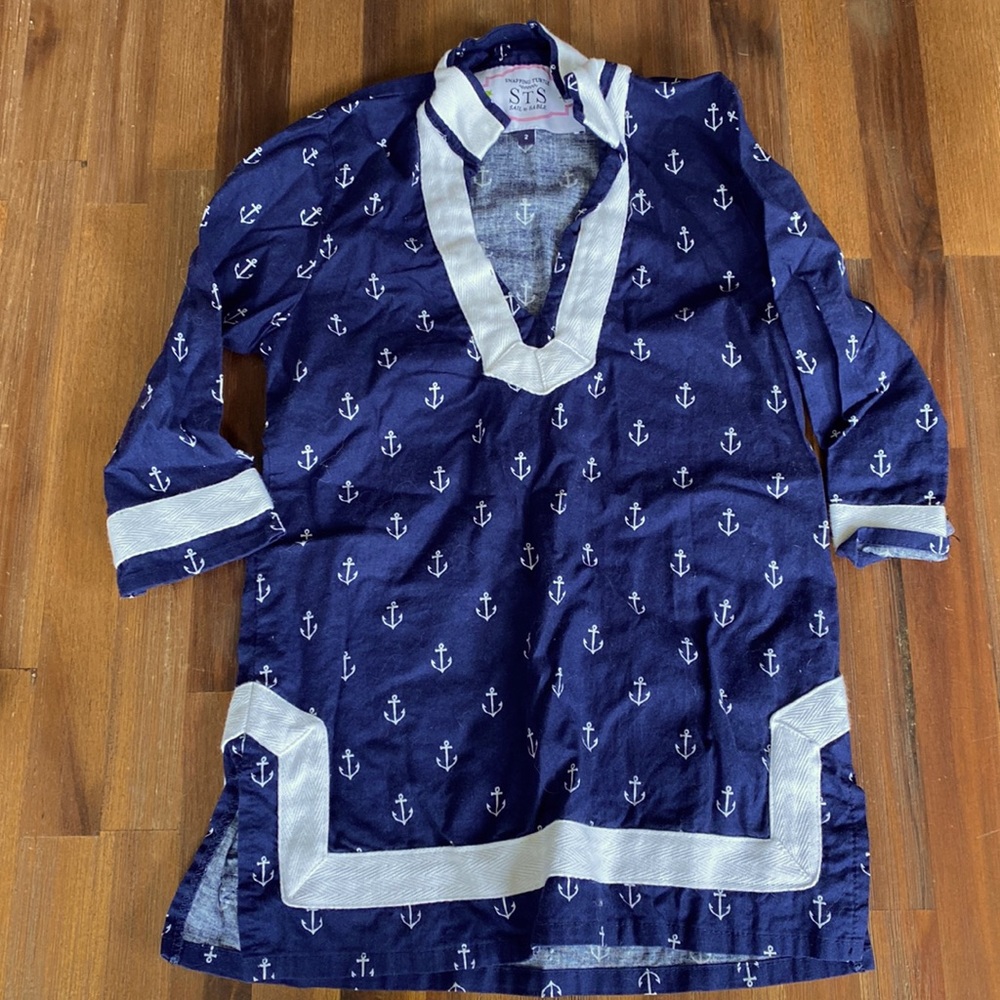 Snapping Turtle Beach Cover Up 2T Navy/White